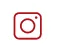 โลโก้ Instagram ที่มีพื้นหลังสีแดง
